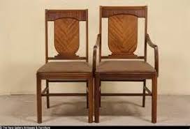 Antique dining room set 5 p furniture renaissance xvii th carved wooden walnut. Details About Art Deco 1930 S Waterfall Dining Set Table 3 Leaves Antique Dining Tables Furniture Dining Room Furniture