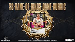 The latest tweets from @2k21code Nba 2k21 Myteam On Twitter Game Of Rings Locker Code Celebrate Dame S Game Of Rings Victory And Use This Code For A Guaranteed Dark Matter Jusuf Nurkic Card Available For One