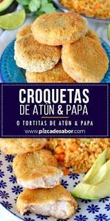 Croquetas De Papa Y Atun Tortitas De Papa Y Atun Receta Recetas De Comida Saludable Recetas De Comida Recetas De Comida Faciles