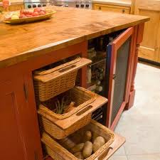 Maybe you would like to learn more about one of these? The Use Of Wicker Baskets For Breathability In These Root Vegetable Drawers Is A Great Idea Kitchen Furniture Design Kitchen Pantry Design Primitive Kitchen