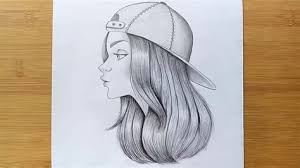 Share the best gifs now >>>. Farjana Drawing Academy Easy Way To Draw A Girl With Hat Step By Step Pencil