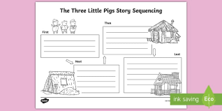What is the plot of the three little pigs? The Three Little Pigs Story Sequencing Worksheet