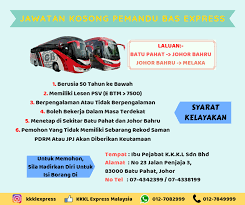 Jawatan kosong terkini pembantu penguasa kastam gred w17. Jawatan Kosong Pemandu Bas Express Kkkl Express Malaysia Facebook