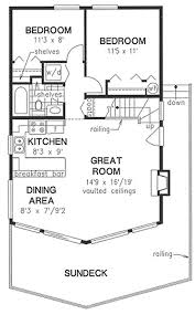 Cabin House Plan With Loft 2 Bedrms 1 Bath 1122 Sq Ft 176 1003 Cabin House Plans House Plan With Loft Cabin Plans With Loft