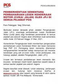 Bayaran cash rebet insuran kereta takaful malaysia ini hanya untuk pelan comprehensive @ first party. Jpj Menangguhkan Pembaharuan Cukai Gohed Gostan