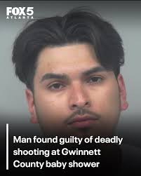 Prosecutors say Esteven Avile-Vega emptied his handgun and continued  pulling the trigger after killing his victim during a baby shower in  Norcross. MORE: bit.ly/4dQIVDf