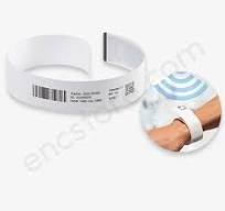 UHF RFID PVC Disposable Wristband Tag