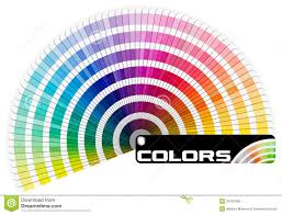 Pantone Color Palette Semicircle Stock Illustration