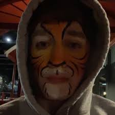 Face paint changes a man