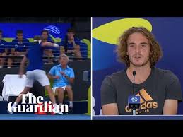 1 while his father also played tennis and later became a linesman and it was during his time as a linesman that he met apostoli. Tsitsipas Hurts Father And Gets A Telling Off From Mother After Meltdown Tennis The Guardian
