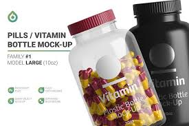 Vitamin Bottle Mockup In 2020 Bottle Mockup Cosmetics Mockup Bottle