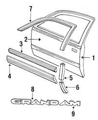 Flashing map on the instrument cluster when you advance a song, inability of the car to detect the key even when it is in the car, button on the door handle does not unlock the. Door Components For 1990 Pontiac Grand Am Gm Parts Online