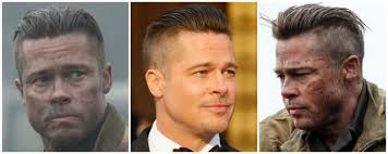 Featuring a long combover, this hairstyle is ideal for men who want to keep their hair tidy, but still a little wild. How To Get Brad Pitt S Fury Hairstyle Pompadour Hair Cut
