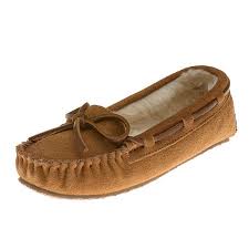 Minnetonka Moccasins 4811 Childrens Cassie Slipper Cinnamon Suede