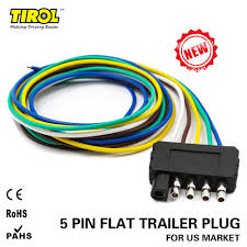 Including two circle wires with a 5 pin flat plug and a 5 pin flat socket, 24inch wires can also. Tirol 5 Way Flat Trailer Wire Harness Extension Connector Plug With 36 Inchcable Length End Connector T24510b Plug Connector Plug Harnessplug T Aliexpress