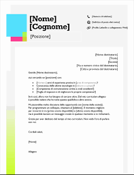 Lettera Di Presentazione Memo