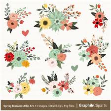 Spring Blossom Vector Flowers Fiesta Flowers Hand Drawn Etsy In 2021 Flower Drawing Vector Flowers Hand Drawn Flowers