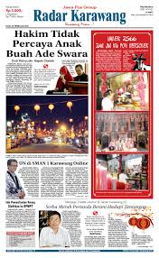 Unitex tbk, pt pabrik tekstil terpadu: Radar Karawang Rabu 18 Februari 2015 By Radar Karawang Issuu