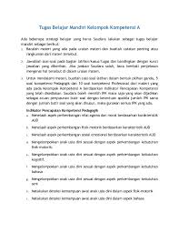 Untuk worksheet terbaru kami, bisa kunjungi sister web rumah bunda ya. Tugas Belajar Mandiri Kelompok Kompetensi A