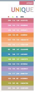 Unique Web Colors Rgb Color Codes Web Colors Color Swatches