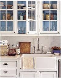 Paint The Interior Of Glass Cabinets To Add A Splash Of Color To Your Kitchen Blue Kitchen Cabinets Kitchen Inspirations Kitchen Cabinets Pictures