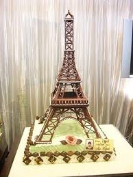 Pure Chocolate Eiffel Tower Cake Chocolate Sculptures Paris Cakes