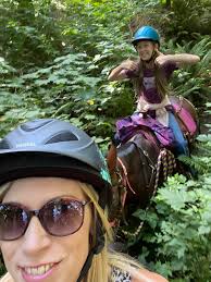 Some beautiful Washington weather for a trail ride with the Morgany boys