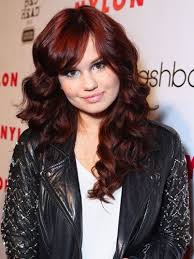 The Best Celebrity Bangs Of All Time Dark Red Hair Hair Styles Red Brown Ombre Hair
