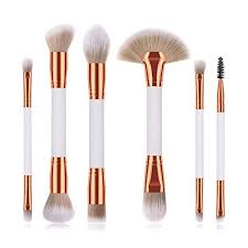6 Pieces Professional Double Sided Ended Makeup Brushes Set Makeup Natural Makeup Brush Set Makeup Brushes Makeup Vanity Hacks