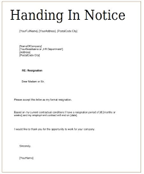 6 Handing In Notice Templates Free Printable Word Pdf Handing In Notice Words Templates