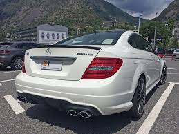 Mercedes Benz C63 Amg White All Pyrenees France Spain Andorra