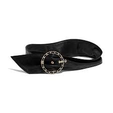 Black Belt With Holes Png Lambskin Gold Tone Metal Black Belt Chanel Belt Leather Belts Chanel Accessories