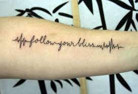 506 likes · 8 talking about this. Kind Over Matter Follow Your Bliss Heartbeat Tattoo Tattoos Ekg Tattoo