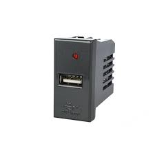 Pregi dei caricabatterie usb attuali. Sandasdon Modulo Caricatore Usb Da Muro 5v 2 1a Nero Compatibile Bticino Axolute