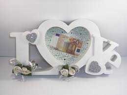 Selbstgemachte geschenke geburtstag geschenke weihnachten geldgeschenke ideen ideen für geschenke. Geldgeschenk Zur Hochzeit Bilderrahmen Love Grun Creme