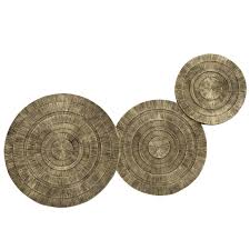 Deco Murale Disques Graves Coloris Bronze 62x32 Taha Maisons Du Monde En 2020 Deco Murale Parement Mural Deco