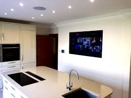 Wall Mounted Tv In Kitchen In 2020 Tv In Kitchen Wall Mounted Tv Mounted Tv