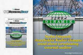 We did not find results for: Serba Dinamik Shareholder Kadier Changes Mind About Terminating External Auditor The Edge Markets