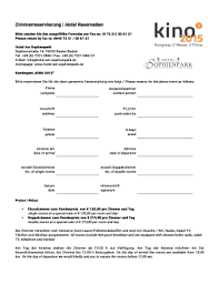 Sie haben fragen oder wünschen ein angebot für ihre nächste tagung? Fillable Online Formular Reservierung Hotel Am Sophienparkdoc Fax Email Print Pdffiller