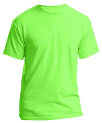 Unisex T Shirt Round Neck Shirt Plain Neon Green Extra Large High End Fashion Fashion Brand King Apparel