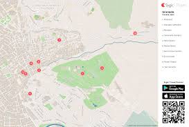 Map of granada area hotels: Granada Printable Tourist Map Sygic Travel