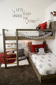 Bunk beds are common fixtures in houses with limited space. Make Sure To Choose The Right Bunk Beds For A Small Room And Let Your Creativity Guide You Room Makeover Shared Bedroom Kids Room Design