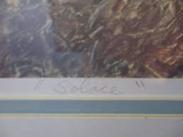 Framed Numbered & Signed Watercolor "Solace" By Artist Preston Steed