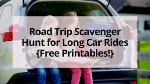 Click here for a huge selection of free homeschool printables! Road Trip Scavenger Hunt For Long Car Rides Free Printables