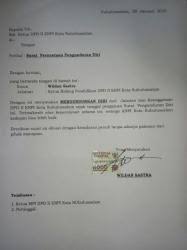 Beberapa kondisi juga butuh contoh surat pengunduran diri yang disampaikan secara formal terkait jabatan, berikut ini adalah contoh surat. Pengurus Knpi Kota Subulussalam Mengundurkan Diri Serambi Indonesia