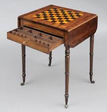 English Antique Regency Games Table Antique Game Table Chess Table Table Games