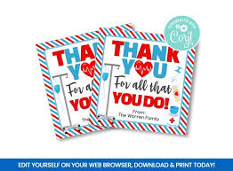 Design thank you cards for free in minutes. Labels Instant Download Thank You For All You Do Nurses Week Printable Gift Tags Nurse Week Appreciation Editable Personalized Labels Template Stickers Labels Tags