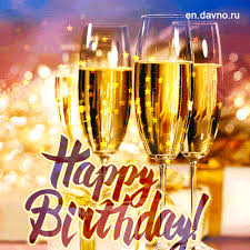 A personalised birthday champagne gift or personalised birthday prosecco is the perfect gift for view our wide range of birthday champagne labels for every age and say happy birthday with style! Champagne Happy Birthday Animated Gif Download On Funimada Com