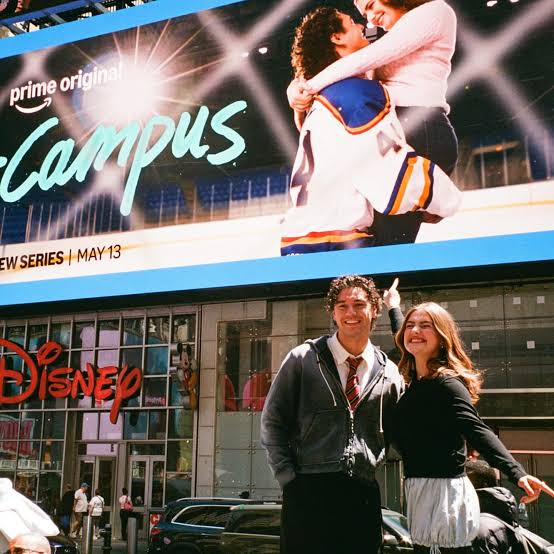Off Campus TV Series Poster featuring Hannah and Garrett