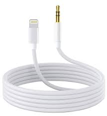 Lightning to 3.5mm Audio Cable Compatible with iPhone  13/12/11/XR/XS/X/8/7/6 Plus/SE 2, iPad (White) : Amazon.in: Electronics